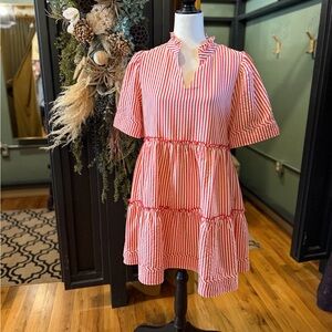 Women’s Red, White, and Chic Dress